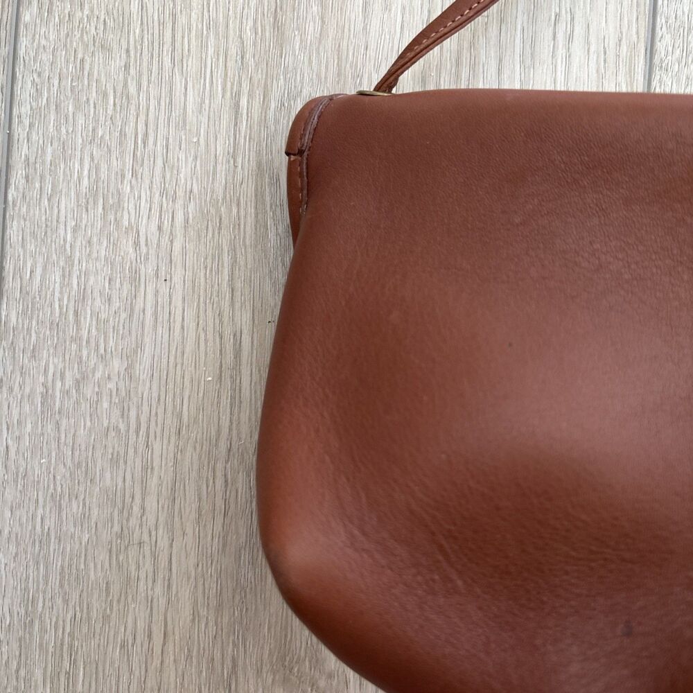 Vintage Coach Everett Bag Purse British Tan Glove Tanned Leather Y2K Retro 80s - Picture 6 of 11